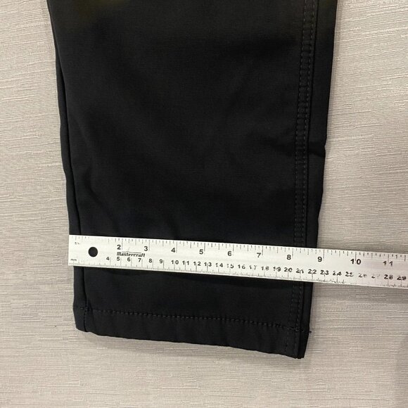 CAT Caterpillar Work Pants Mens 36 x 30 Black Canvas Fleece Lined Insulated - Picture 11 of 14